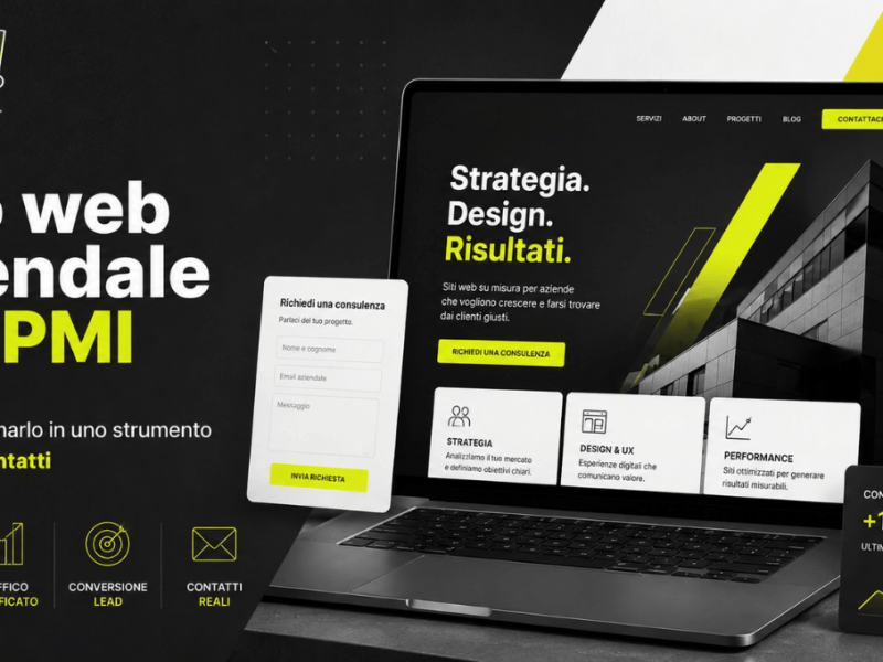 Sito web aziendale per PMI: cosa serve davvero per trasformarlo in uno strumento che porta contatti