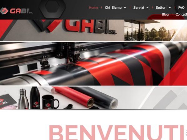 Il sito di GABI srl realizzato da MA! Creative Studio